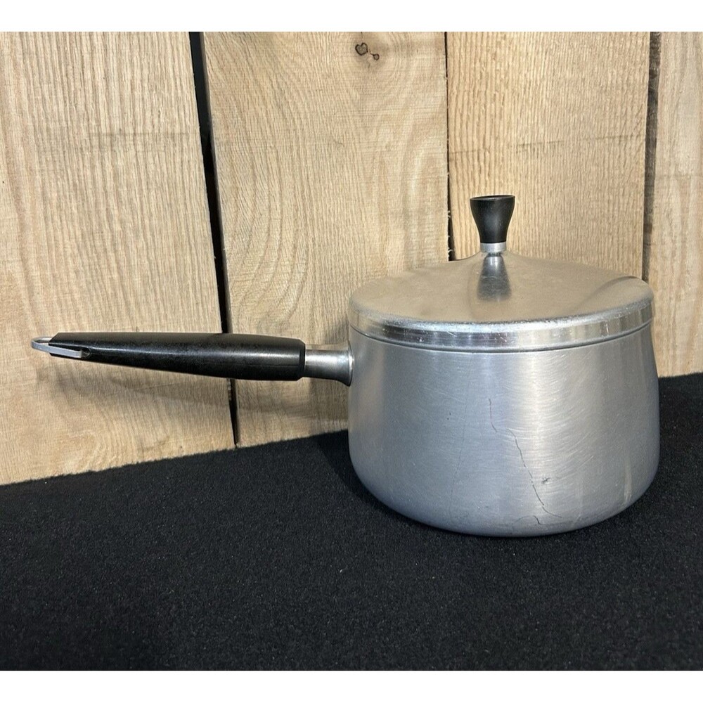 Vintage Wear-Ever Saucepan No. R-783 With Starburst Lid Inner-Clad 3 Qt USA